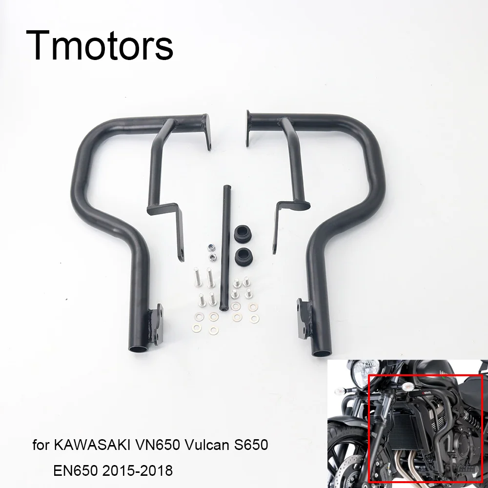 Стальной защитный бампер для мотоцикла Kawasaki Vulcan 650 S EN650 S650 2015 2016 2017 VN650|Бамперы и
