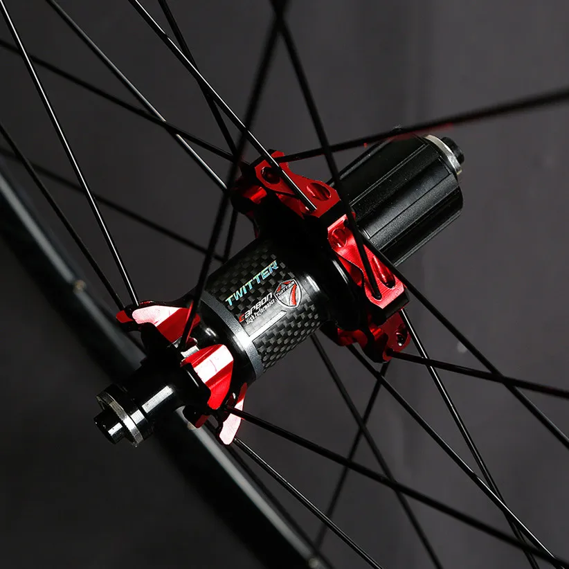 700C дорожный велосипед сверхлегкие колеса карбоновый волоконный концентратор Алюминиевый сплав 4 герметичные подшипники 33/40 мм ободья красочное колесо с наклейками набор