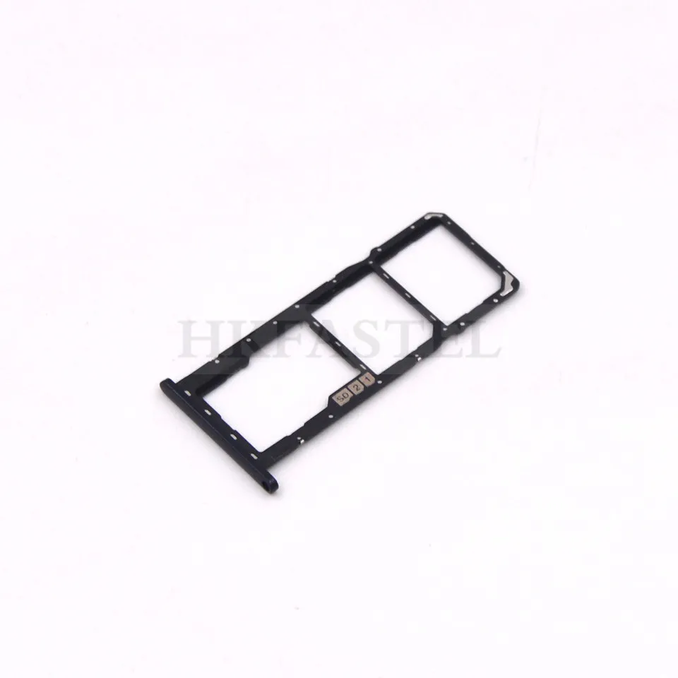Card tray Black Для Asus Zenfone Max(M2) ZB633KL задняя крышка батарейного отсека Крышка лотка для sim-карты SD кнопка регулировки громкости объектив камеры - Цвет: Card tray Black