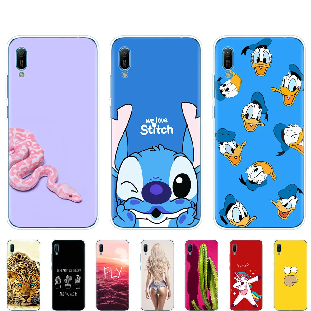 

for Huawei Y6 pro 2019 case bumper Silicon TPU phone Cover on For Huawei Y6 2019 MRD-LX1 MRD-LX1F Y 6 pro Y6Prime coque fundas