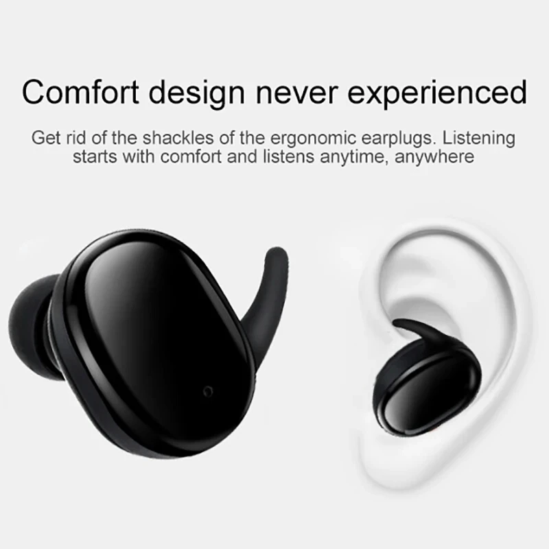 TWS Беспроводные Мини Bluetooth наушники для huawei Xiaomi Мобильный стерео наушники спортивные наушники с микрофоном портативная зарядная коробка