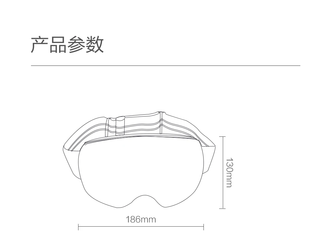 Новые Xiaomi TS двойные сферические взрослые лыжные очки высокой четкости видения УФ-Защита Анти-туман ясность ветер ударопрочность