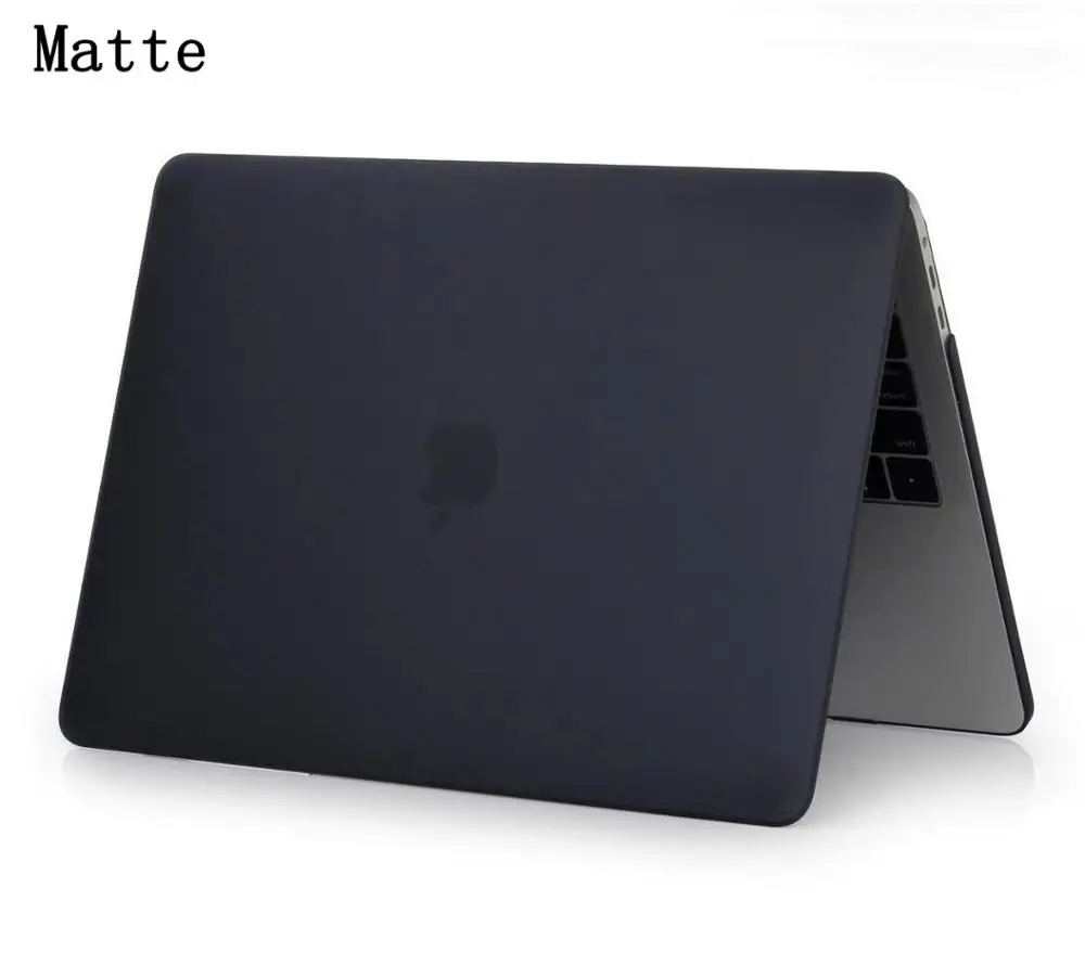 Для MacBook New Air Pro 13 15 Touch bar чехол для ноутбука Mac Book Air Pro retina 11,6 12 13,3 15,4 дюймов звездное небо жесткий чехол - Цвет: Matte  Black