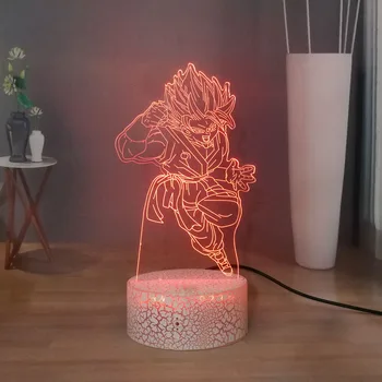 

NEW Dragon Ball 3D Night Light LED Visual Table Lamp Son Goku Bedroom Switch Desk Lamp Boys Birthday Toys USB Touch Night Lamp