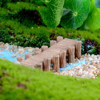 

10PCS Water Corridor Harbour Bridge Miniature Fairy Garden Home Houses Decoration Mini Micro Landscaping Decor DIY Accessories