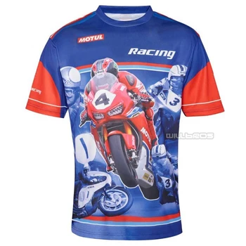 

Free shipping 2020 Motocross Motorcycle Moto Racing GP MX off-road Bike T-Shirt for Honda Race Blue Jersey