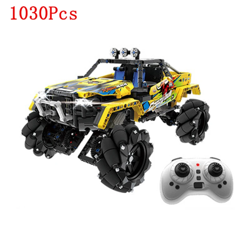 

Техническая серия 1030 шт. 2,4G трюковый Дрифт строительный блок Радиоуправляемая машина механически собранная модель внедорожника игрушки подарок для детей и взрослых