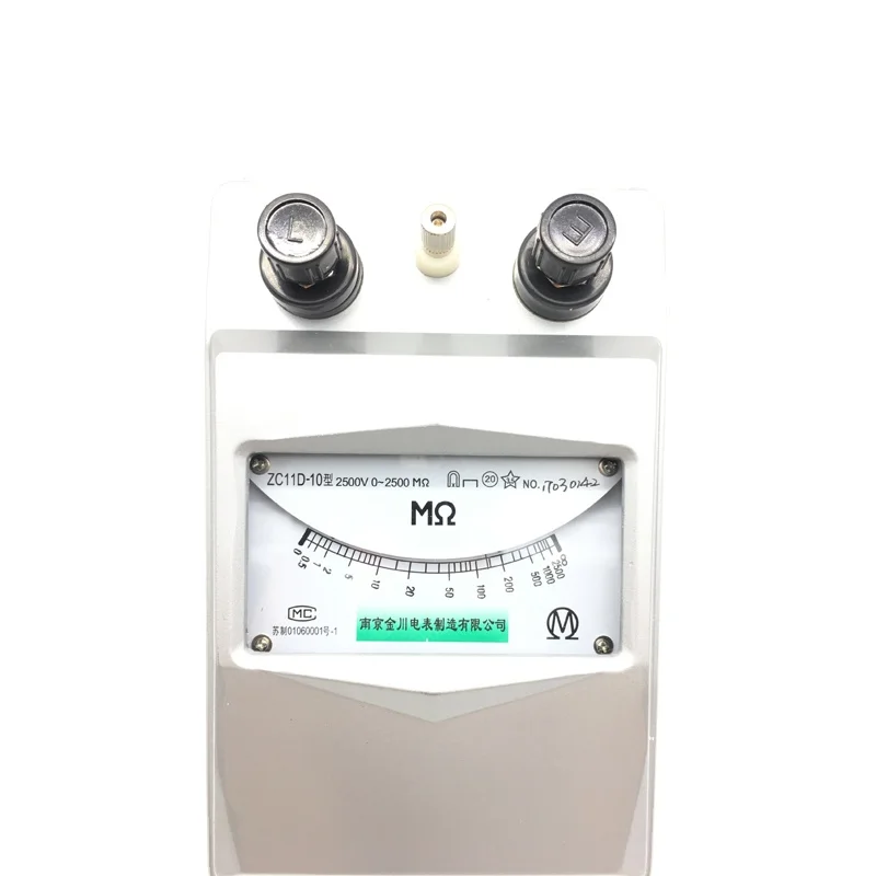 

Пластиковый Измеритель сопротивления изоляции 11D-10 2500 В МОм