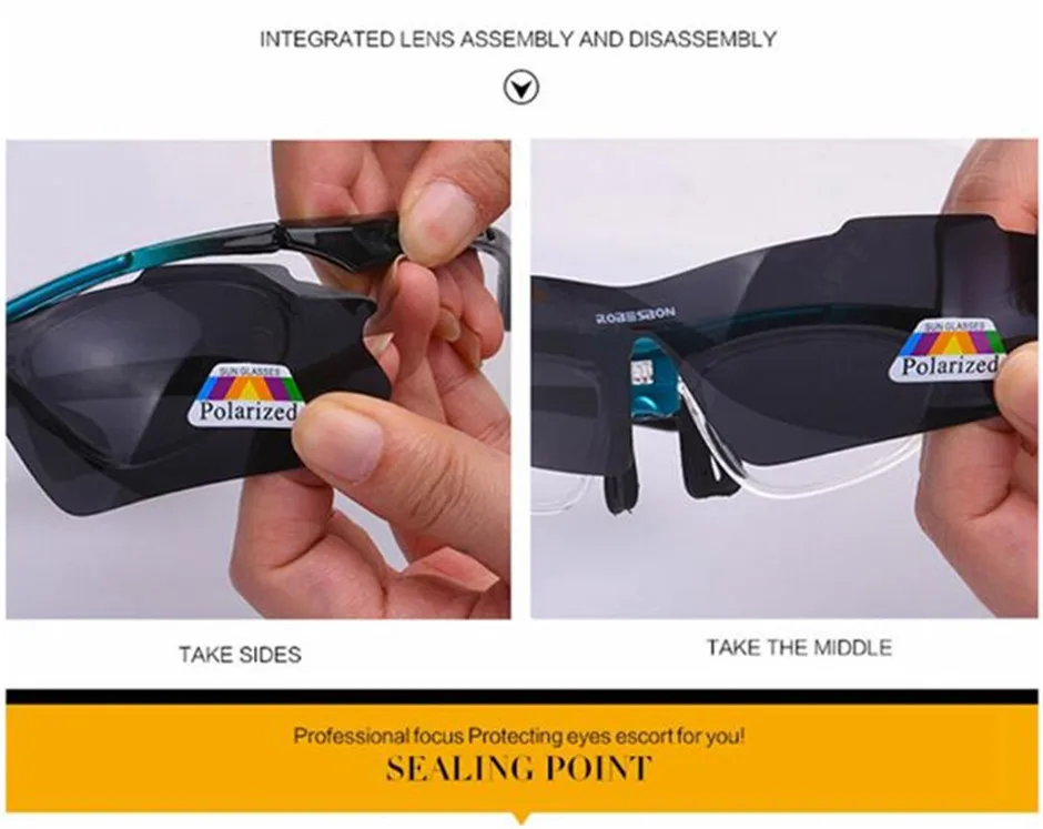 Polarized Cycling Glasses Eyewears 3 Lens Uv400 Mountain Road Bicycle Glasses Mtb Running Fishing Sunglasses Eyewear