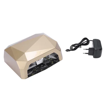 

36W Nail Dryer Diamond Shaped Led Uv Lamp Nail Lamp Led & Ccfl Curing For Uv Gel Nail Polish Nail Art Manicure Tools Eu Plug