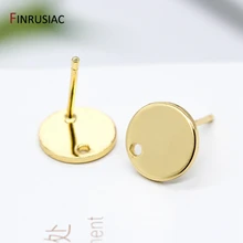  Jewellery Making Supplies 14K Real Gold Plated Creative 6 Styles DIY Earrings Accessories Earrings Hooks Fittings Wholesale 