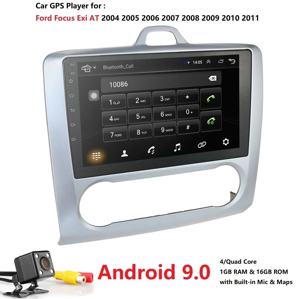 

For 2004 2005 2006-2011 Ford Focus Exi AT Android 9.0 2 DIN 9 Inch GPS Navigation Touchscreen Quad-core Car Radio 4G Autoaudio