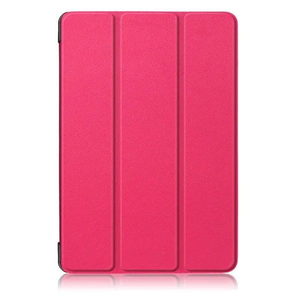 Тонкий Магнитный складываемый чехол кейс для lenovo Tab E10 TB-X104F TB X104F E 10 PU кожаный чехол-подставка для lenovo Tab E10 10 чехол+ ручка - Цвет: rose red