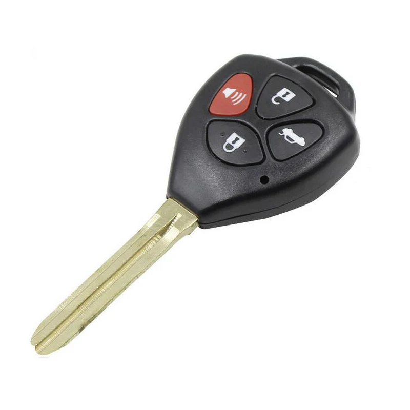 Replacement Key Blade 4 Button Remote key Shell case for Toyota Camry Crown Fob Key cover