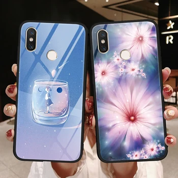 

Fahioon Case Back Cover For Xiaomi Mi 8 9 A3 9T Pro CC9 CC9e Pocophone F1 A2 Lite Explorer SE 5 5S 6 Luxury Tempered Glass Case