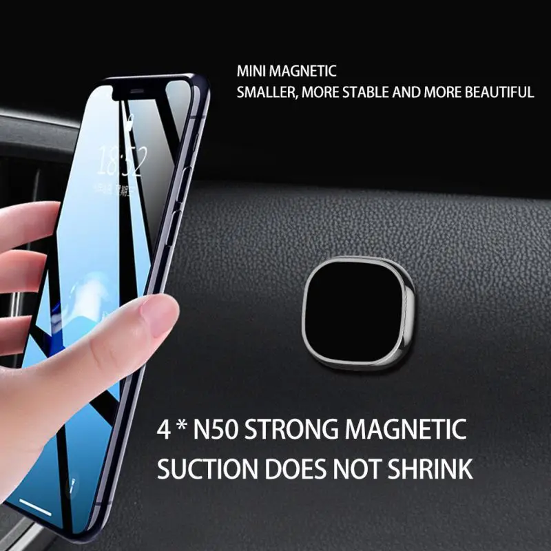 ONEWELL Car Phone Holder Magnetic Suitable For Metal Round Magnet GPS Wall-mounted Instrument Panel | Автомобили и мотоциклы