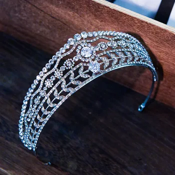 

New Zircon Bridal Head Jewelry Crystal Wedding Princess tiara Accessories Atmosphere Royal Court Wedding hair jewelry
