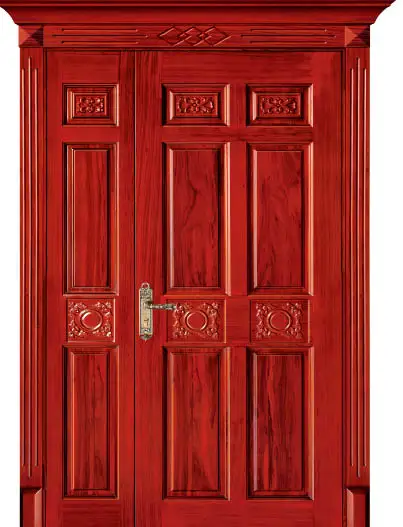 

Luxury Carving Designs Thailand Oak Interior Single Solid Wood Door Entry Doors C005