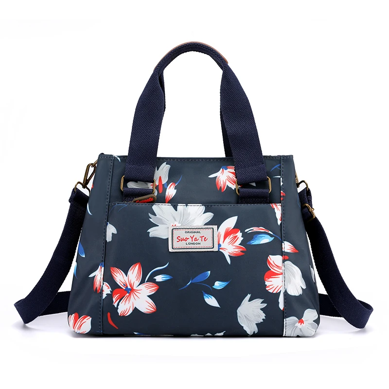 

Floral Print Lady Handbag High Quality Canvas Multifunction Autumn Romantic Fashion Lady Shoulder Messenger Bag
