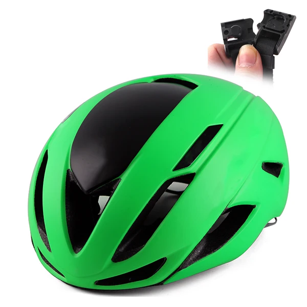 green black Лидирующий бренд evade 2 Aero дорожный велосипедный шлем ультралегкий красный гоночный велосипедный шлем для мужчин специальный Mtb велосипедный шлем магнитный замок - Цвет: green black