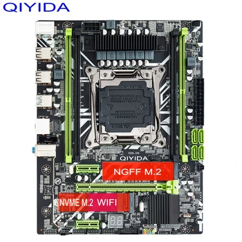 QIYIDA-placa base X99, 4 canales, Intel XEON E5 X99 LGA2011-3, todas las Series, DDR4, RECC, memoria de NON-ECC, NVME, USB3.0, SATA