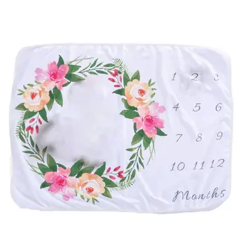

Baby Blankets Wrap Newborn Fashion Bath Swaddle Photo Flower Printed DIY Photography Props Towel baby wrap