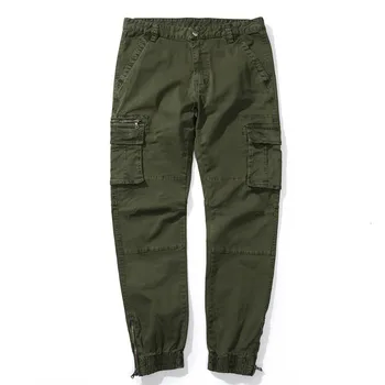 

2019 Spring And Summer Hip-hop Jogging Pants Pocket with More People Jogging Pants Street Leisure Men's Cargo Pants Safari Style