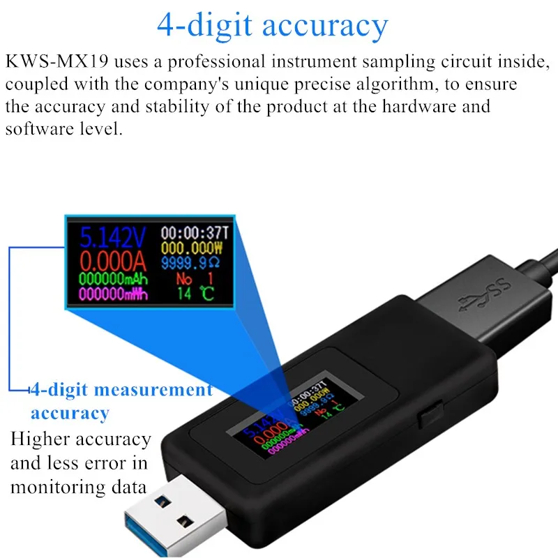 Тестер USB DC 4 V-30 V 0-5A ток Напряжение счетчик времени Амперметр цифровой монитор отрезной Мощность индикатор банка Зарядное устройство 40% off