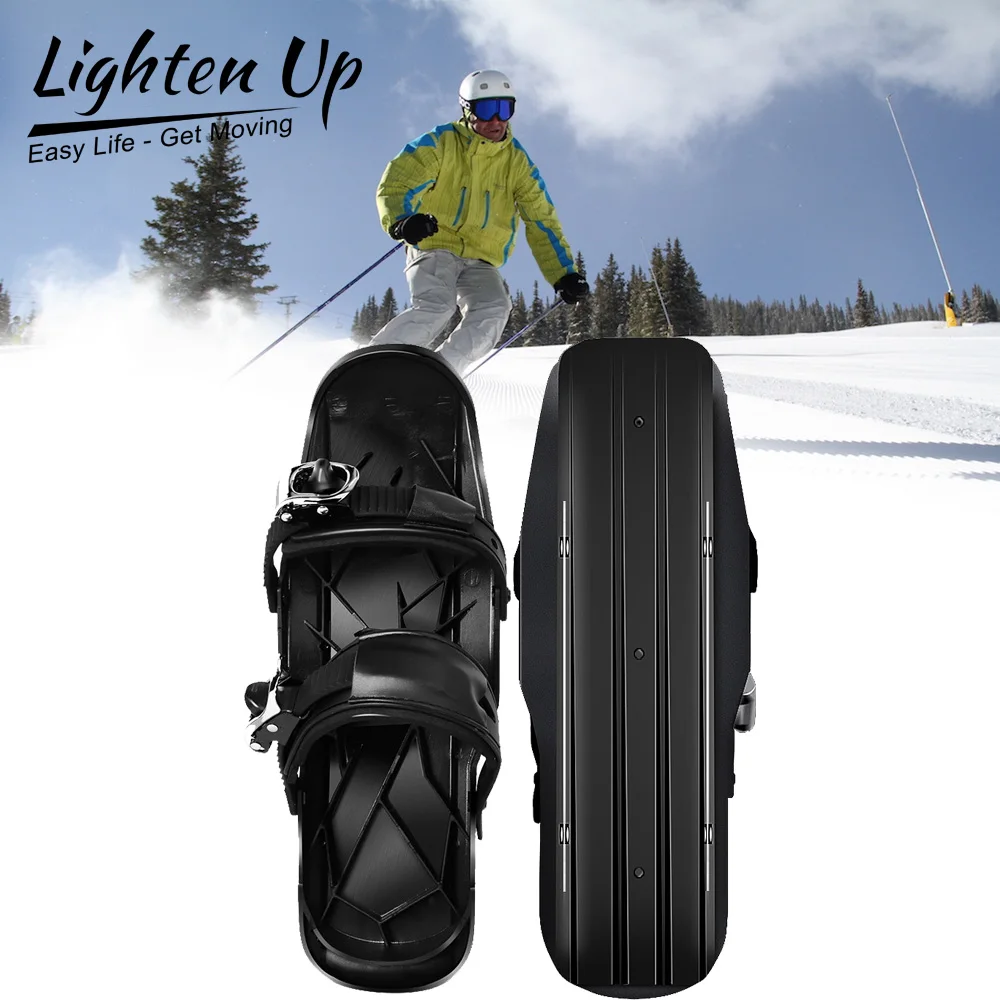 Details about   Mini Ski Skates Snow Shoes Skiing Snow Feet Bindings Short Ski Board Snowblades. 
