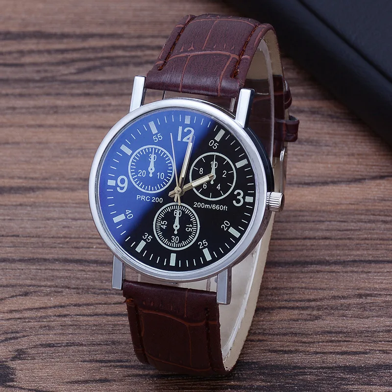 

Business Man Blue Light Glass Neutral Quartz Wristwat