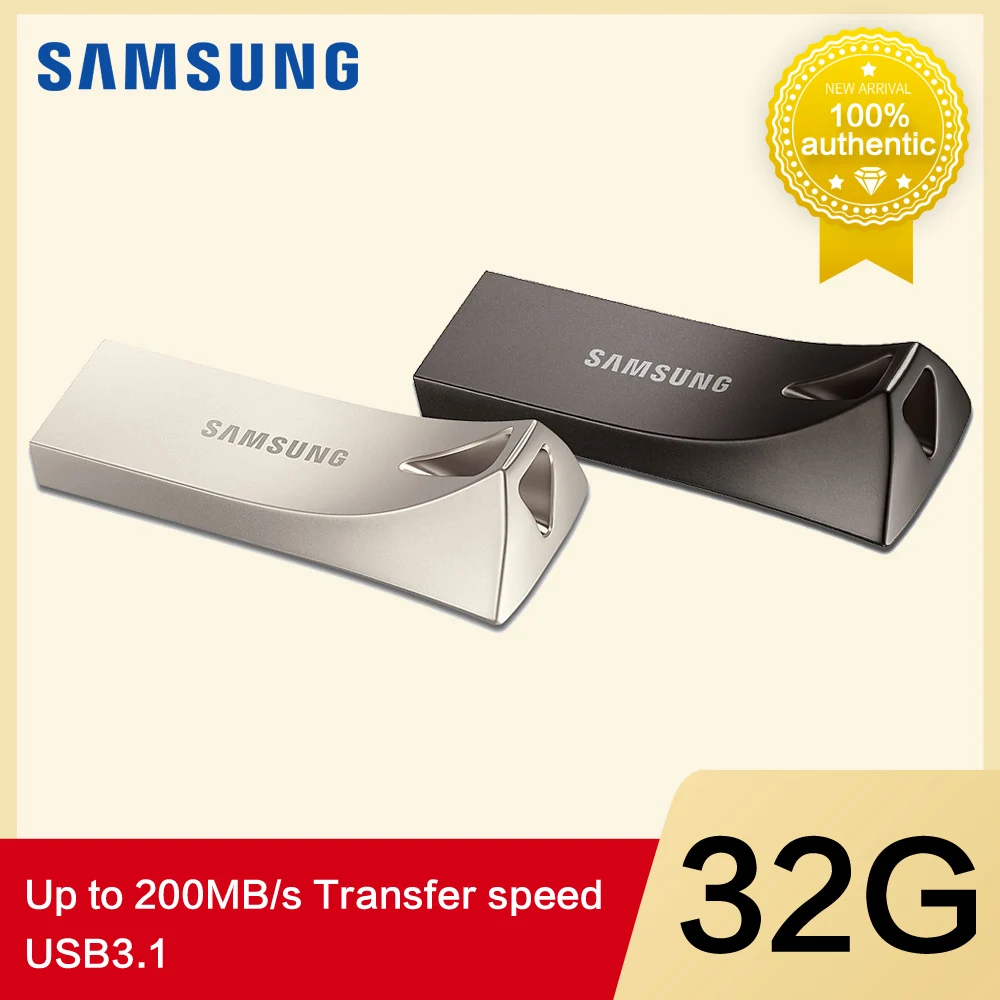 SAMSUNG USB Flash ГБ 32 ГБ 64 Гб 128 ГБ 256 ГБ USB 3,1 металлический 3,0 мини-накопитель