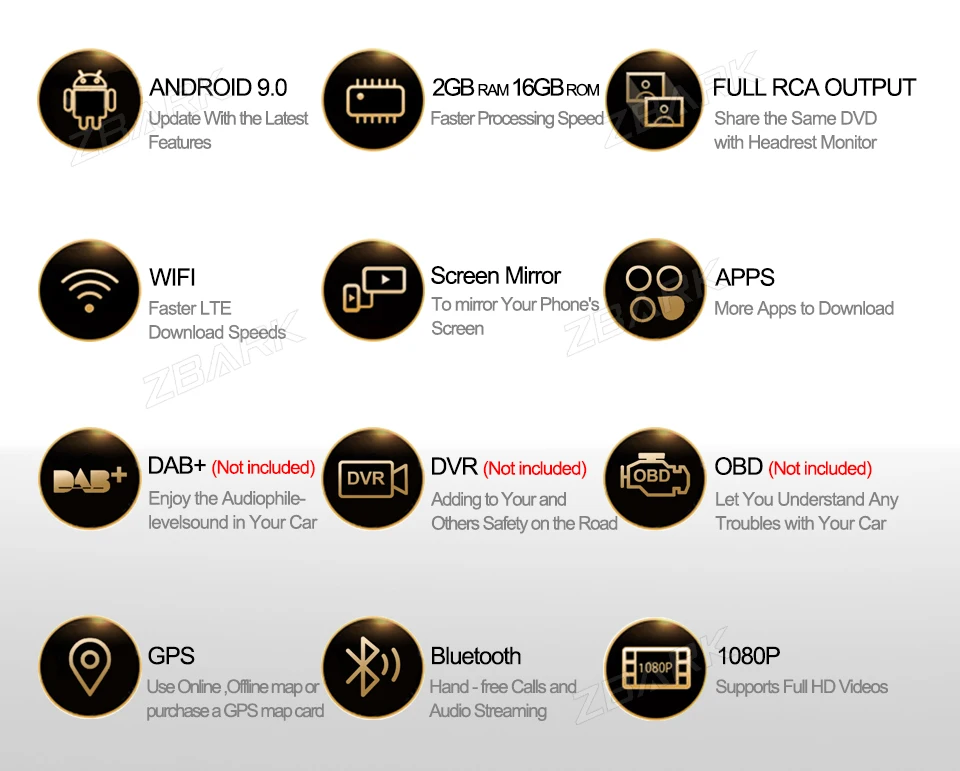 Flash Deal 9 inch 2G RAM Android 9.0 Car Radio Multimedia Player GPS WIFI Navigation for Toyota Camery 7 xv 40  2006 2007 -2011 YHTK9076 1