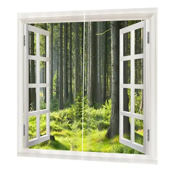 

FJ24 Classic Washable Printing Curtain Door Curtains Home Bedroom Living Room Curtain Hotel Decorative Curtain 140*100cm