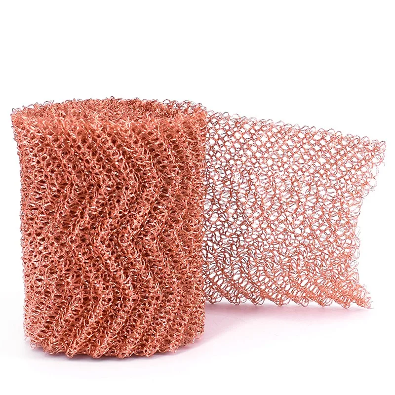 

4 Wires Pure Copper Mesh Woven Filter Sanitary For Distillation Moonshine Home Brew Beer 100Mm Width-3Meter