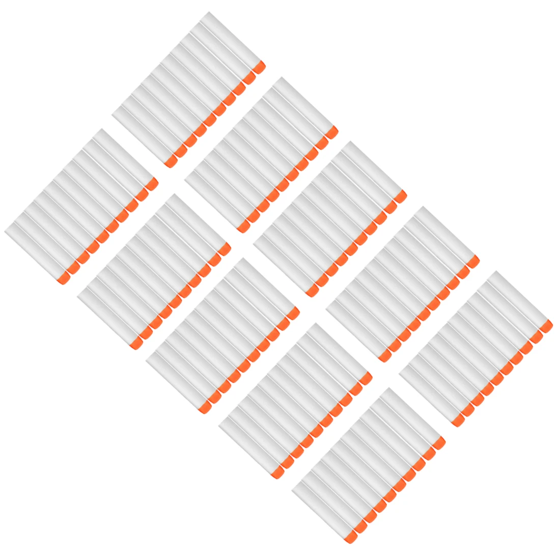 100pcs/200pcs/500pcs/1000pcs Fluorescence Dart Refills Universal Standard Round Head Hollow Foam Bullets for Nerf Toy Gun