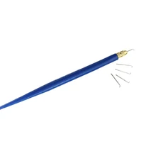 5 Размер вентиляционные иглы(1-1,1-2,2-3,3-4,2) и 1 пластиковый держатель для изготовления кружевных париков/закрытия/парик вентиляционные иглы