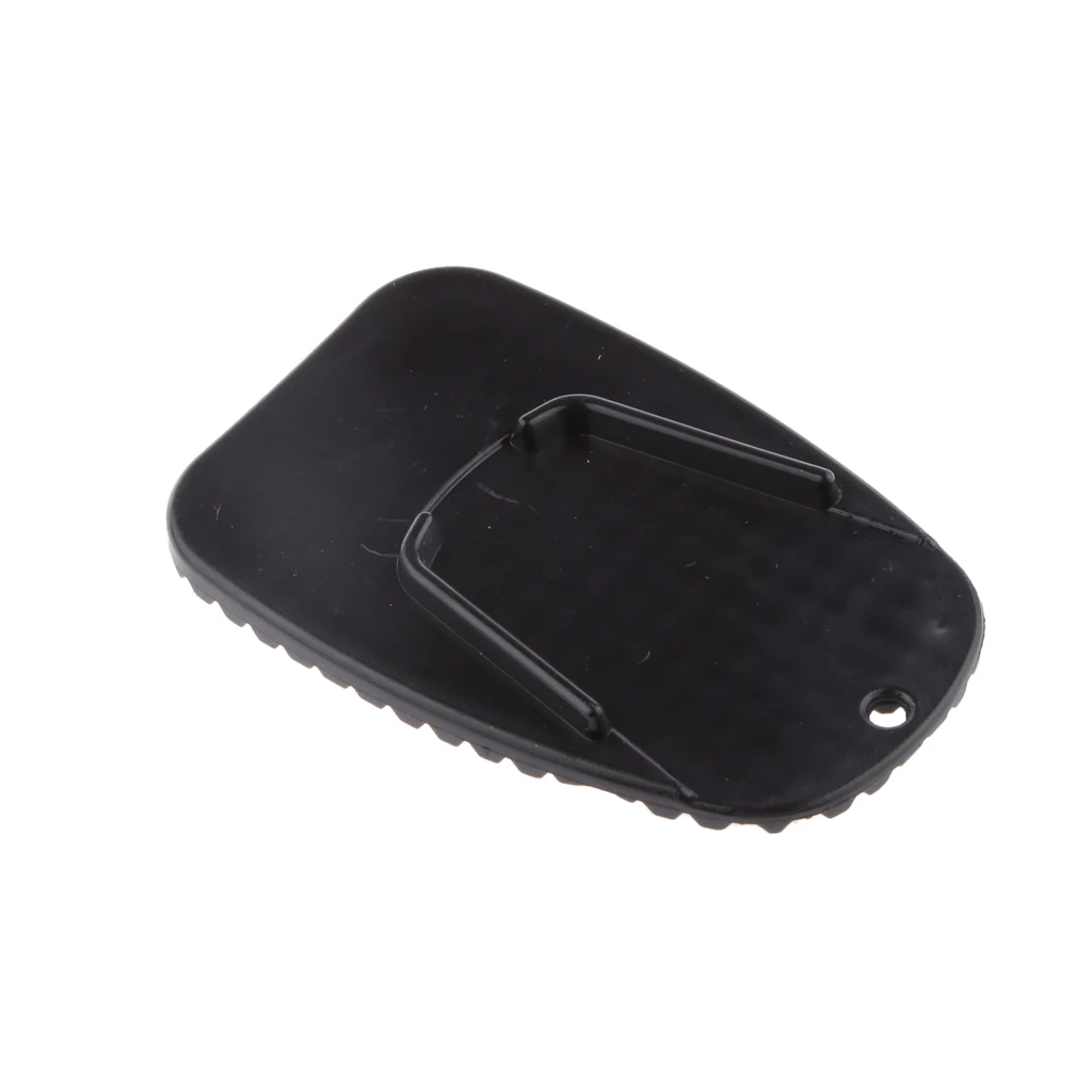 Universal Motorcycle Motorbike Kickstand Plate Bike Kick Stand Pad Black
