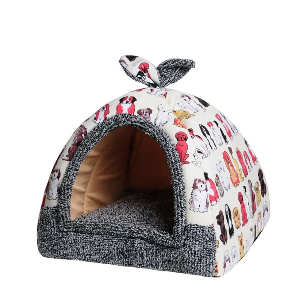 HobbyLane Pet съемное спальное гнездо для маленькая собачка Тедди пуделя кошки - Цвет: Beige group of dogs