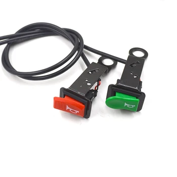 

2pcs Motorcycle Horn Switch Accessories Modified Button Pedal Car Battery Mirror Bracket Switch