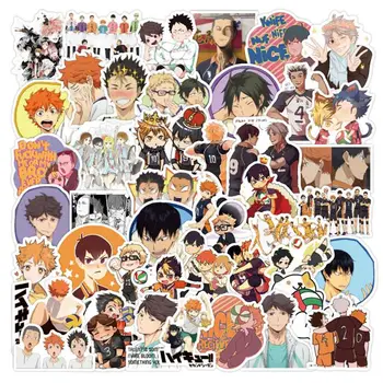 

100Pcs/Set Haikyuu!! Stickers Japanese Anime Sticker Volleyball For Decal On Guitar Suitcase Laptop Phone Fridge Motorcycle Car