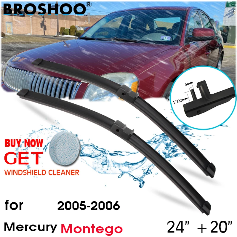 

Автомобильный стеклоочиститель лобовое стекло Стеклоочистители Лезвия авто аксессуары для Mercury Монтего 24 "+ 20" 2005-2006