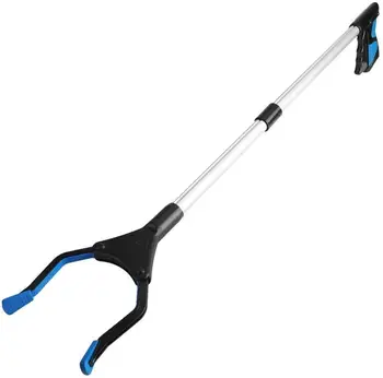 

Foldable Long Trash Clamps Grab Pick Up Tool Curved Handle Design Portable Sanitary Clip Pickup Factory House Grabber Tools