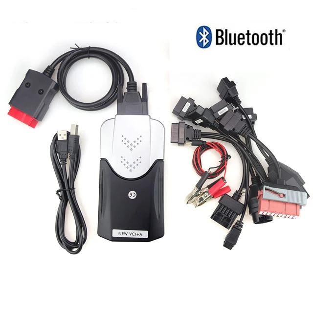vci для tcs cdp pro plus для delphis ds150e usb bluetooth obd obd2 сканер 2016R0 keygen автомобильный диагностический инструмент - Цвет: New shell cable BT
