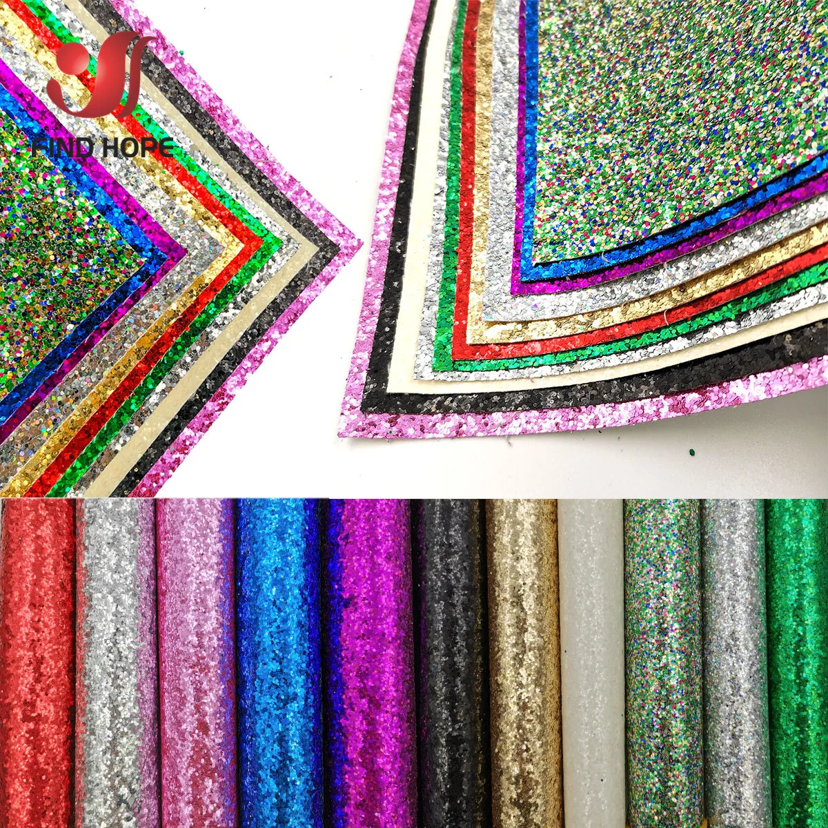 A4 Sequin Vinyl Sewing Fabric DIY Craft Material