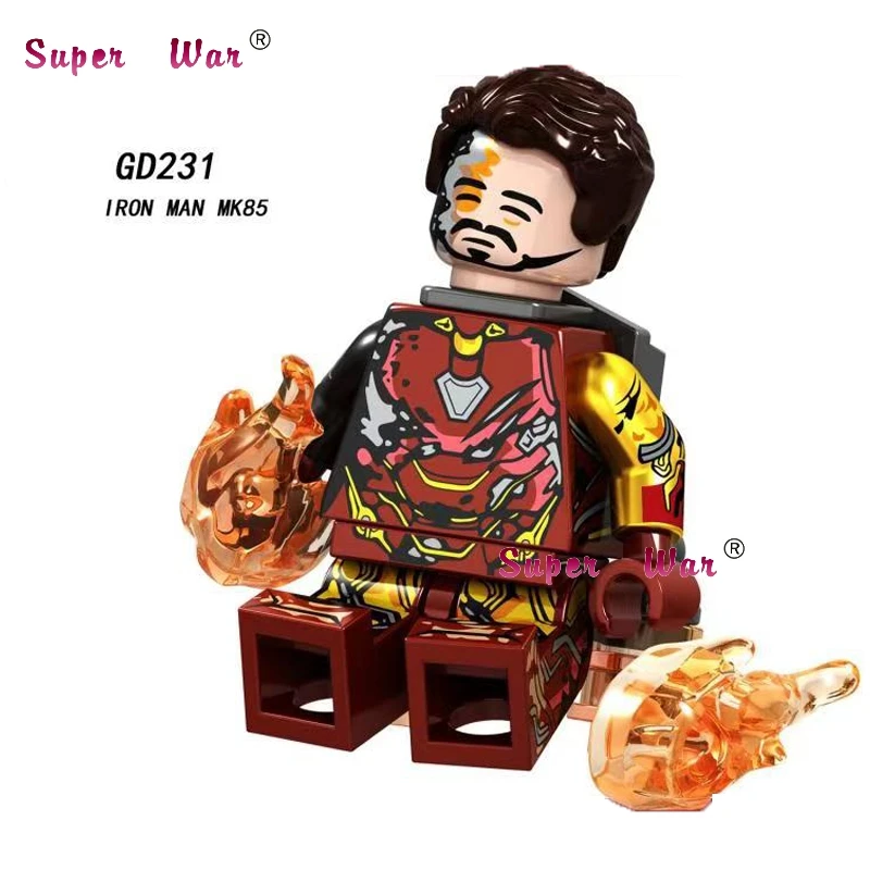 GD231 50 шт. Мстители эндгейм Железный человек MK85 MK50 MK22 MK41 MK50 MK5 Каратель военная машина перец строительный блок для детей - Цвет: GD231