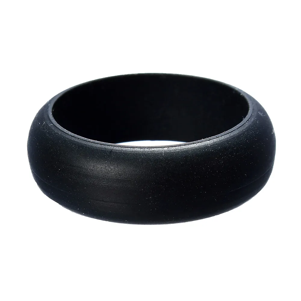 WarBLade Men 8mm Silicone Rings Hypoallergenic Flexible Sports Antibacterial Wedding Rubber Bands Women Silicone Finger Ring 5