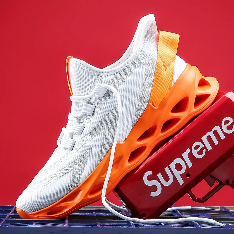 

Men's comfortable air cushion cushioning jogging shoes mesh breathable blade sports shoes outdoor training fitness casual shoes