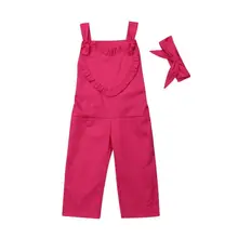 Летняя одежда с оборками для новорожденных девочек спортивный костюм комбинезон без рукавов с сердечками, боди, Детские Свободные Комбинезоны