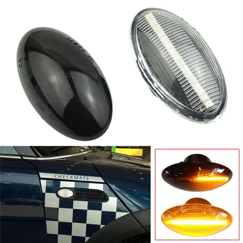

Flowing Water Repeater Indicator Dynamic LED Side Marker Turn Signal Light For BMW MINI Cooper R50 R52 R53 2002-2008