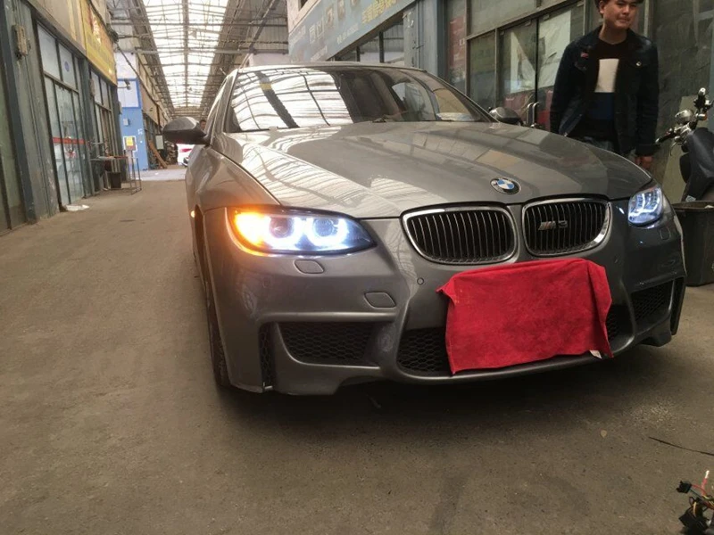 AKD автомобильный Стайлинг для BMW E92 фары 2006-2012 E93 фары 330i 335i DRL HID фара ангел глаз биксеноновые фары аксессуары